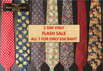 Flash sale! Silk Marks & Spencer Neckties – all 7 for Only 700!