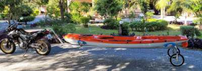 Bic Java Kayak with CRF250M and Trailer
