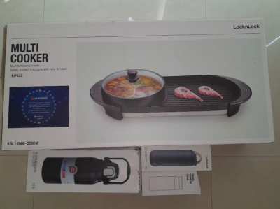 New LocknLock multi cooker and 3 Tumblers for sale