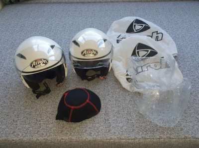 2 Airoh helmets