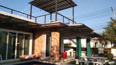 Modern economical pool villa for rent