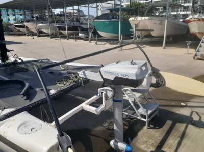 Hobie Catamaran with Electric Motor