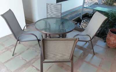 Outside Table and Four Chairs
