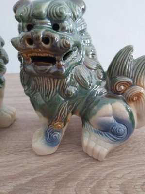 A massive pair of chinese foo/fu/fo dogs 11