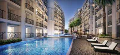 Luxury condo City Garden Olympus, Pattaya, pool view, 2nd floor, great
