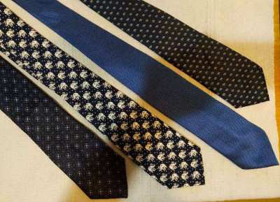 4 Blue Themed Quality Ties - 350 Baht for All 4