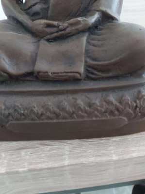 SALE A old Thai bronze statue  of a monk 8