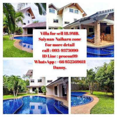 Pool Villa For Sell at Saiyuan Zone