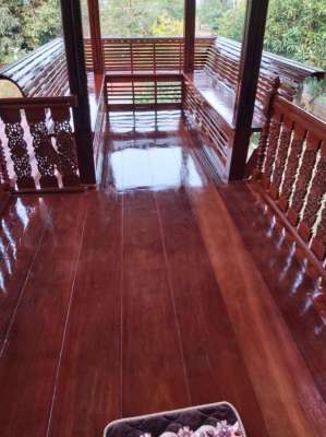 Thai Style House for Sale Teak Wood, 5 bedroom, clean air location.