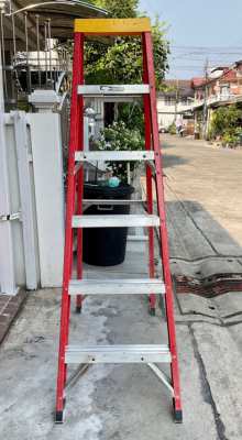 8’ and 6’ fiberglass/aluminum step ladders