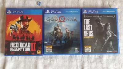 3 x PS4 games in new condition