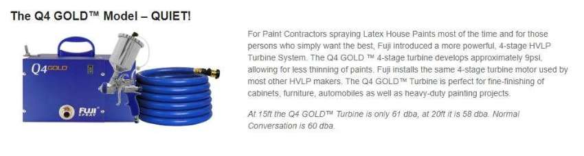 Fuji Q4 Gold HVLP turbine spray painting system imported from USA