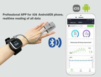 Oximeter, apnea alarm, sleep monitor, heart rate with app