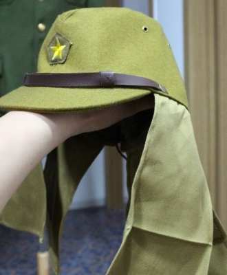 หมวกทหาร ญี่ปุ่น // หมวกแก็บผ้า (ผ้าวูลหนา)  ของใหม่ 