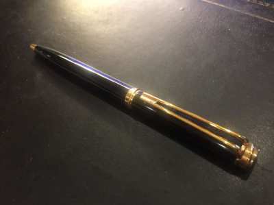 NEW WATERMAN BLACK LACQUER BALLPOINT