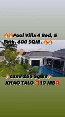 Pool Villa in Khao Talo 19MB (Negotiable)