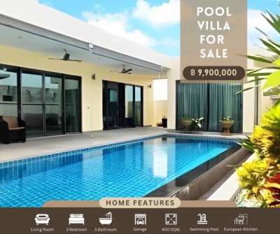 Pool Villa For Sale in Mabprachan lake side! 