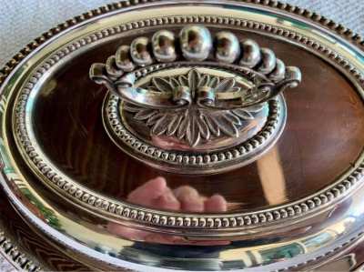 Antique Silver Plated oval Entree’ Dish. 