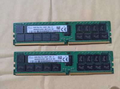 128 GB (2x 64GB) DDR4 Registered ECC RAM