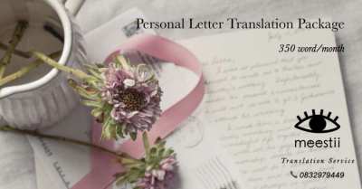 Personal Letter English-Thai, Thai-English Translation Monthly Package