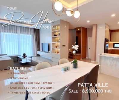 Patta Ville 3 Bed & 3 Bath House For Sale !