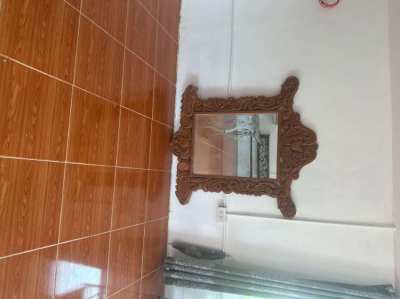 Large wooden frame mirror 