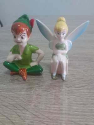 REDUCED Disney porcelain Peter Pan and Tinkerbell