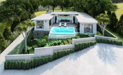 Brand new 3 bedroom sea view villa in Bophut Koh Samui