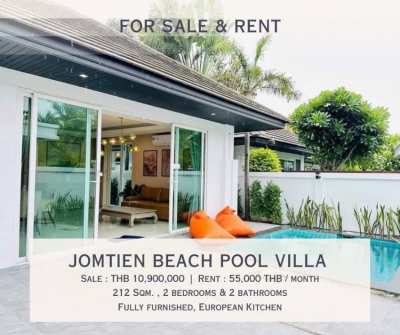 Jomtien Beach Pool Villa For Sale THB 10,900,000