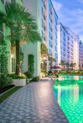 1-Bed High Floor Condo, Olympus City Garden Pattaya -฿3.5M Furnished 