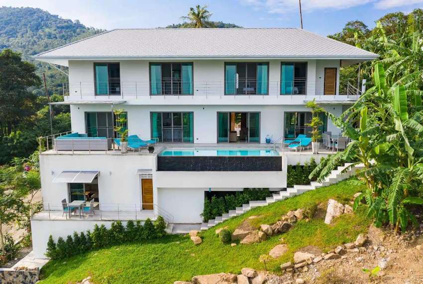 For sale 7 bedroom sea view villa in Bophut Koh Samui