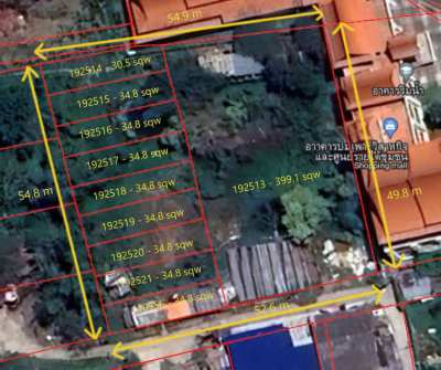 Land for sale 708 sqw. (2,832 sqm.) 850m from BTS Green line