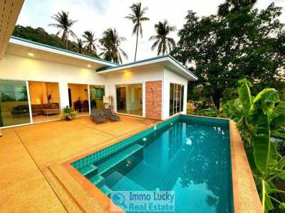 For sale 3 bedroom pool sea view villa in Bang Po Koh Samui