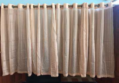 4Curtains 1,60mx1,38m 4pieces, with eyelets,translucent.--REDUCET--
