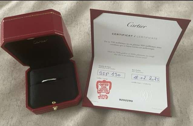 Cartier Male Wedding Band, Size 63, OPEN TO OFFERS