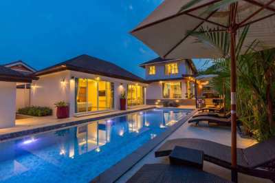 Spacious and modern 5-bedroom pool villa for long term rental