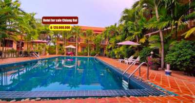 Hotel for sale Chiang Rai next to Mekong river 
