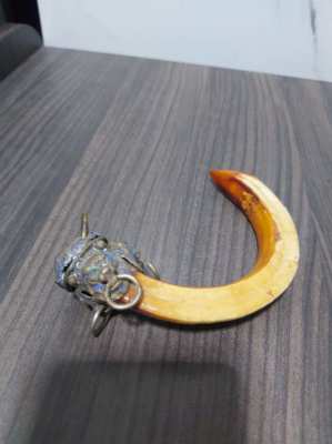 Chinese bovine horn item could be used as a keyring price includes del