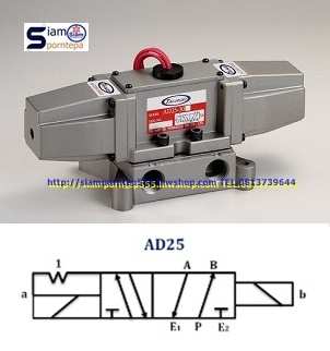 AD25-304-220V Tai-huei โซลินอยวาล์วรถถัง Solenoid valve 5/2 Ways Size 