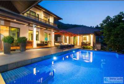 For rent long term 4 bedroom sea view villa in Maenam