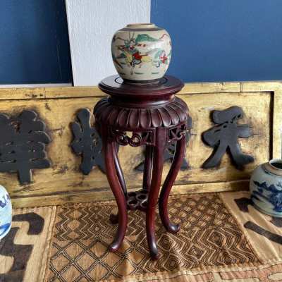 Cute Chinese small rosewood plant stand