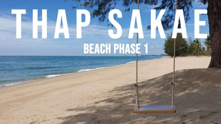 Land 4 rai in Thap sakae beach (6400 m²)