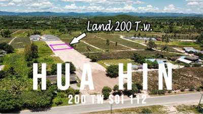 Land 200 T.w.(800 m²) in Hua hin soi 112 (Thung yao)