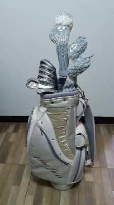 Complete set of women's golf clubs with bag