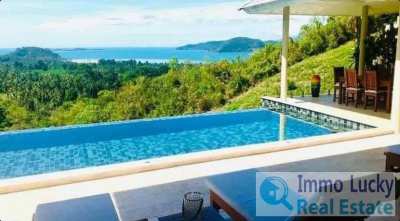 For sale 3 bedroom sea view villa in Taling Ngam - Koh Samui