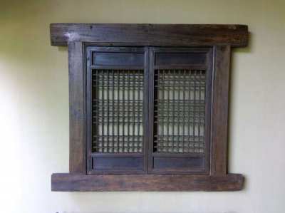 Large antique Korean window