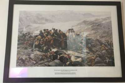Framed British Military Prints Isandhlwana 1879, Gundamuck 1842