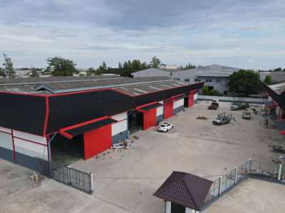 Warehouse for lease with office and toilet in Khatum ban, Samut Sakorn