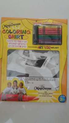 T SHIRT PRINTING WITH CRAYONS - DIY!   พิมพ์เสื้อยืดด้วยสีเทียน!