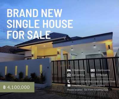 Brand New Single House For Sale 4,100,000 THB ! 